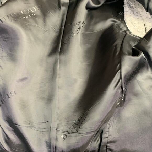BURBERRY PRORSUM Size 42 Slate Grey Seersucker Cotton Notch Lapel Sport Coat - Picture 7 of 8